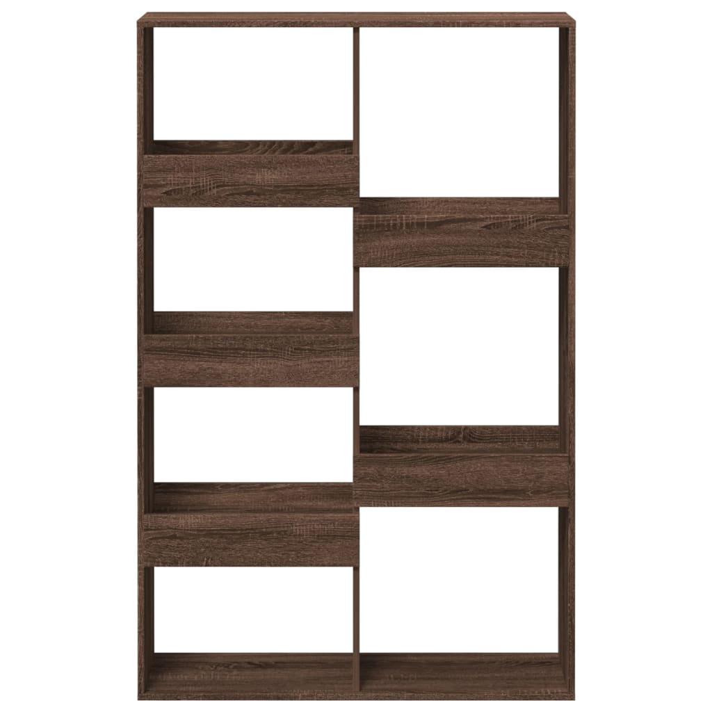 Bokhylle brun eik 100x33x155,5 cm konstruert tre