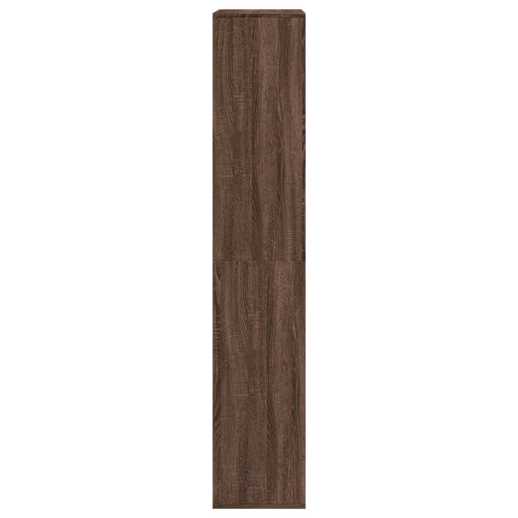 Bokhylle brun eik 100x33x175 cm konstruert tre