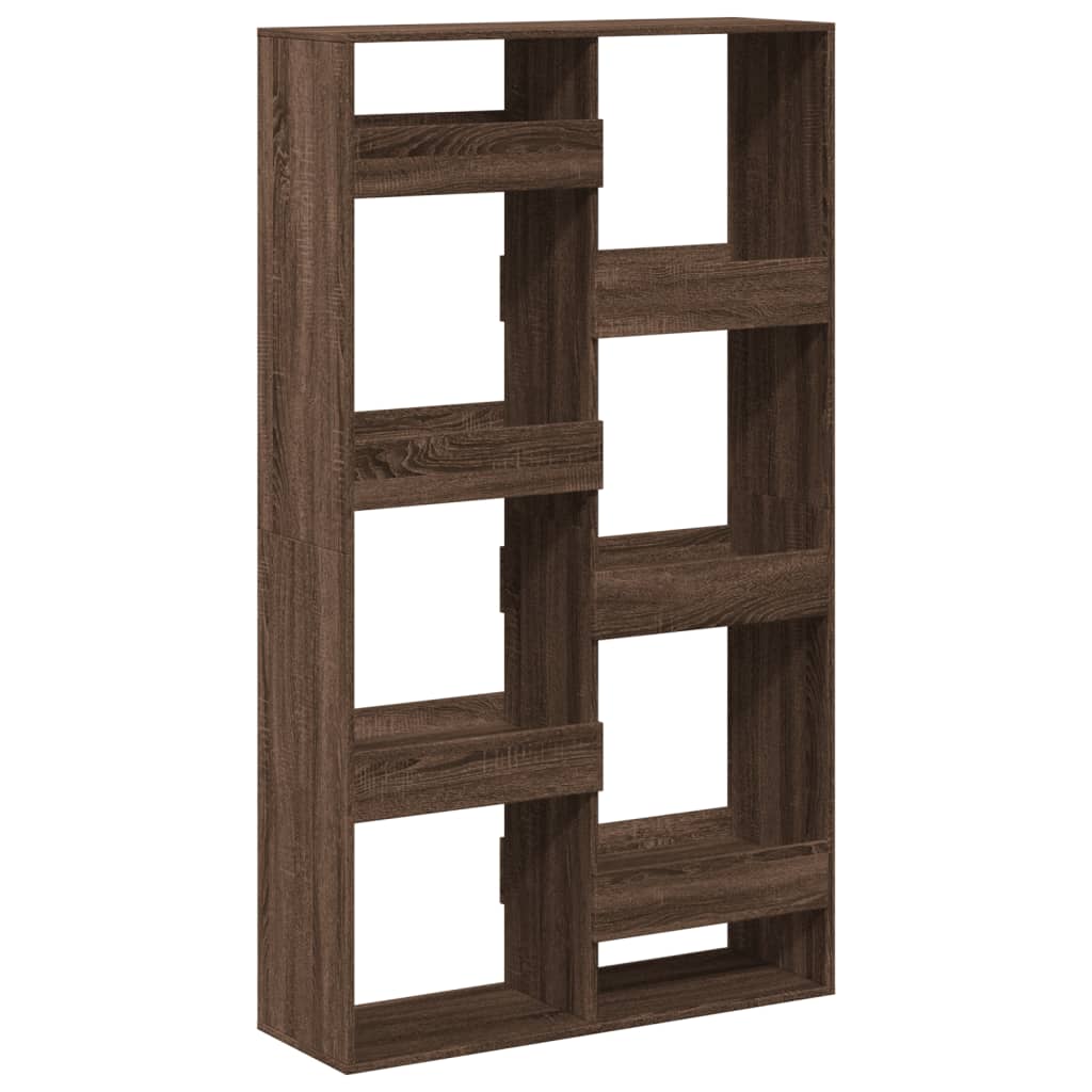 Bokhylle brun eik 100x33x175 cm konstruert tre