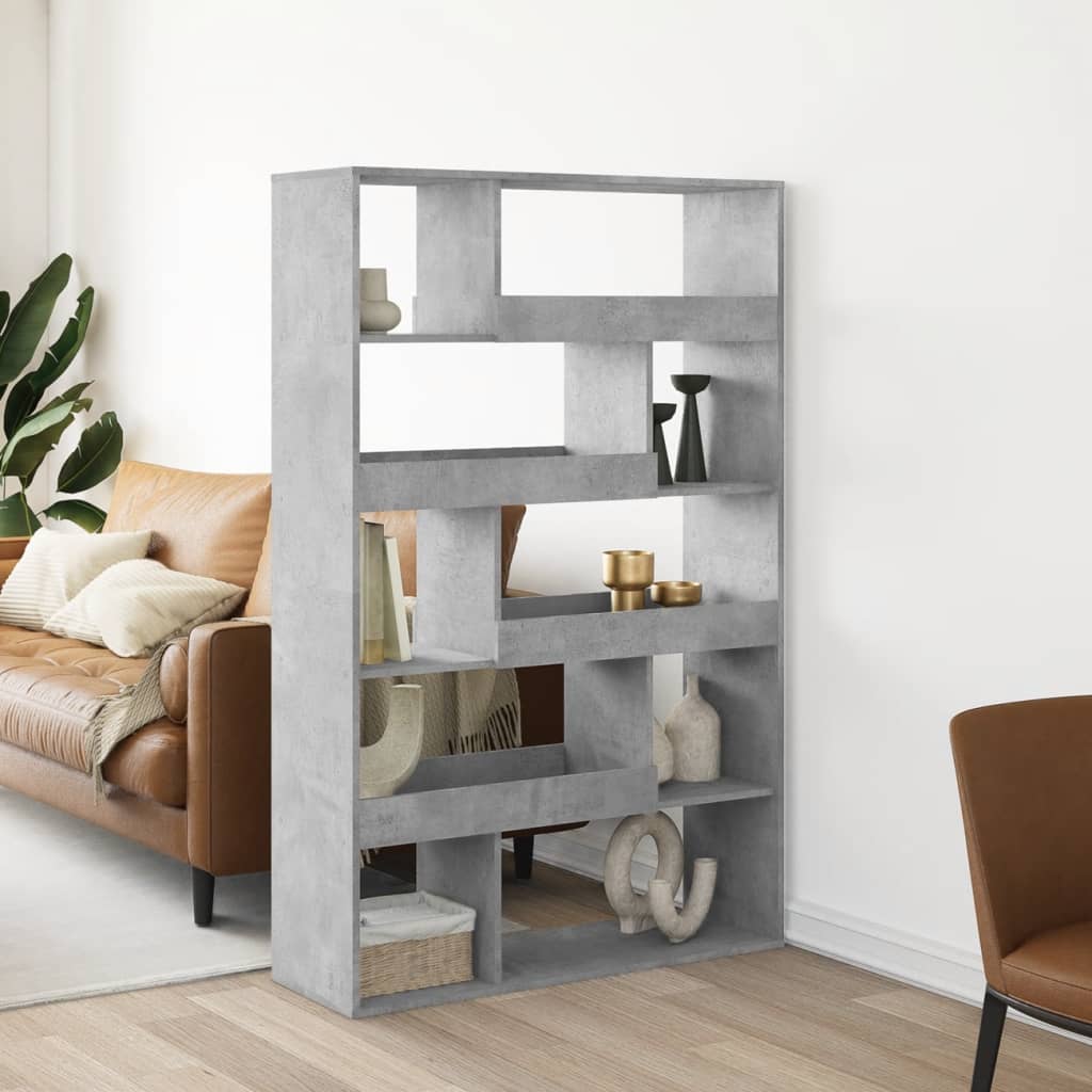 Romdeler betonggrå 100x33x156,5 cm konstruert tre