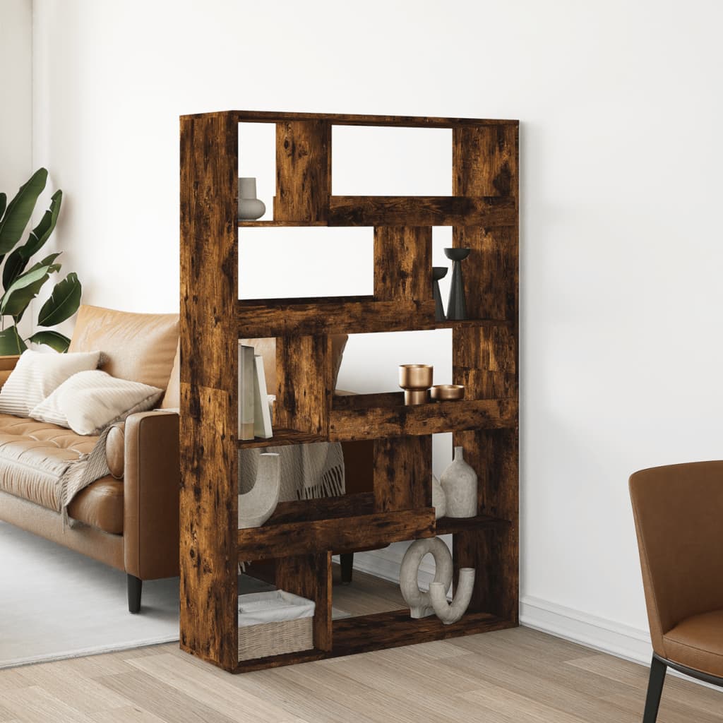 Romdeler røkt eik 100x33x156,5 cm konstruert tre vidaXL