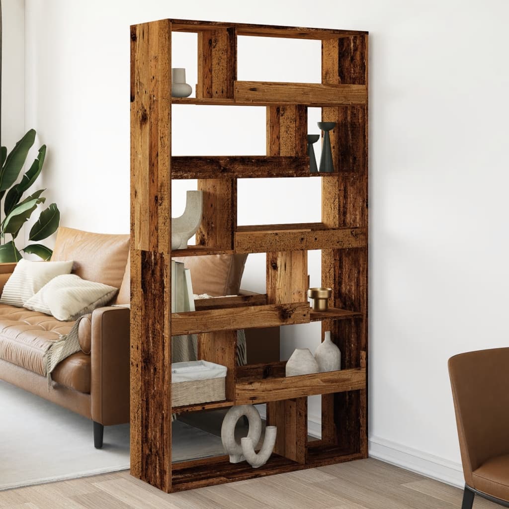 Romdeler gammelt tre 100x33x187,5 cm konstruert tre vidaXL