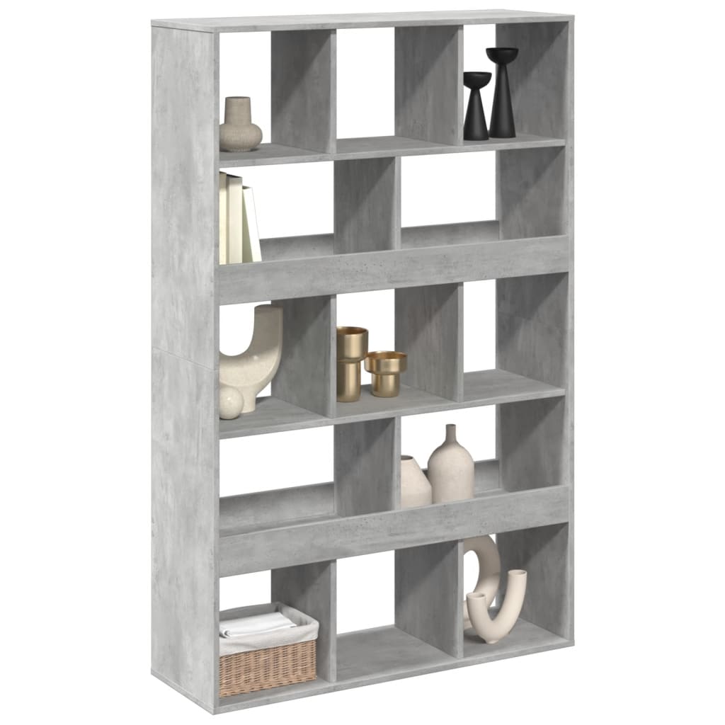 Romdeler betonggrå 100x33x156,5 cm konstruert tre
