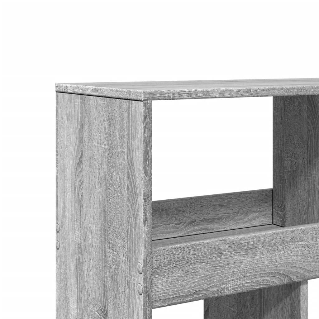 Romdeler grå sonoma 100x33x187,5 cm konstruert tre