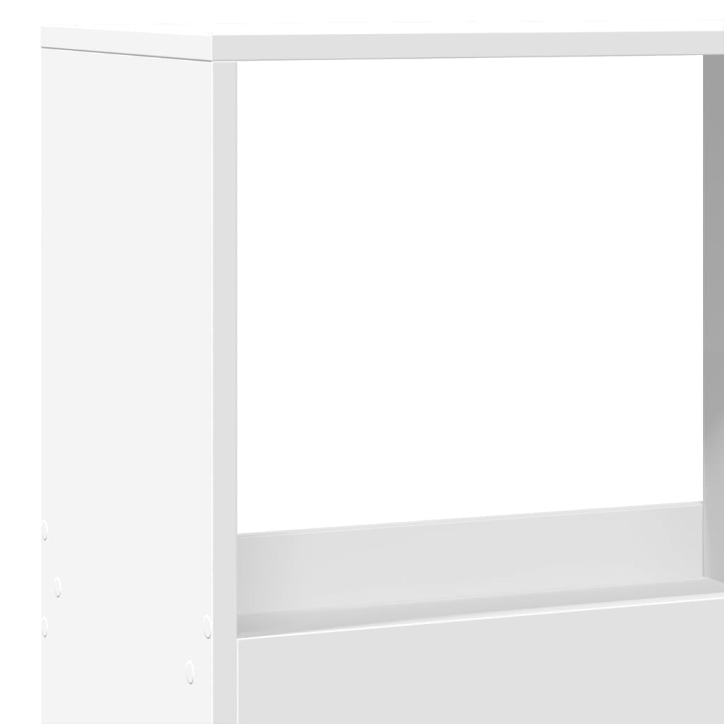 Romdeler hvit 100x33x175 cm konstruert tre