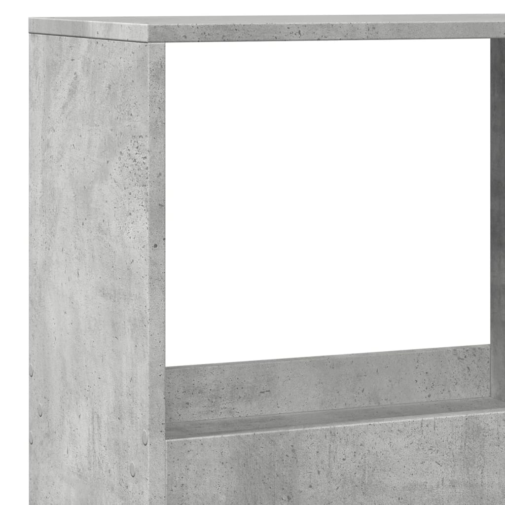 Romdeler betonggrå 100x33x175 cm konstruert tre