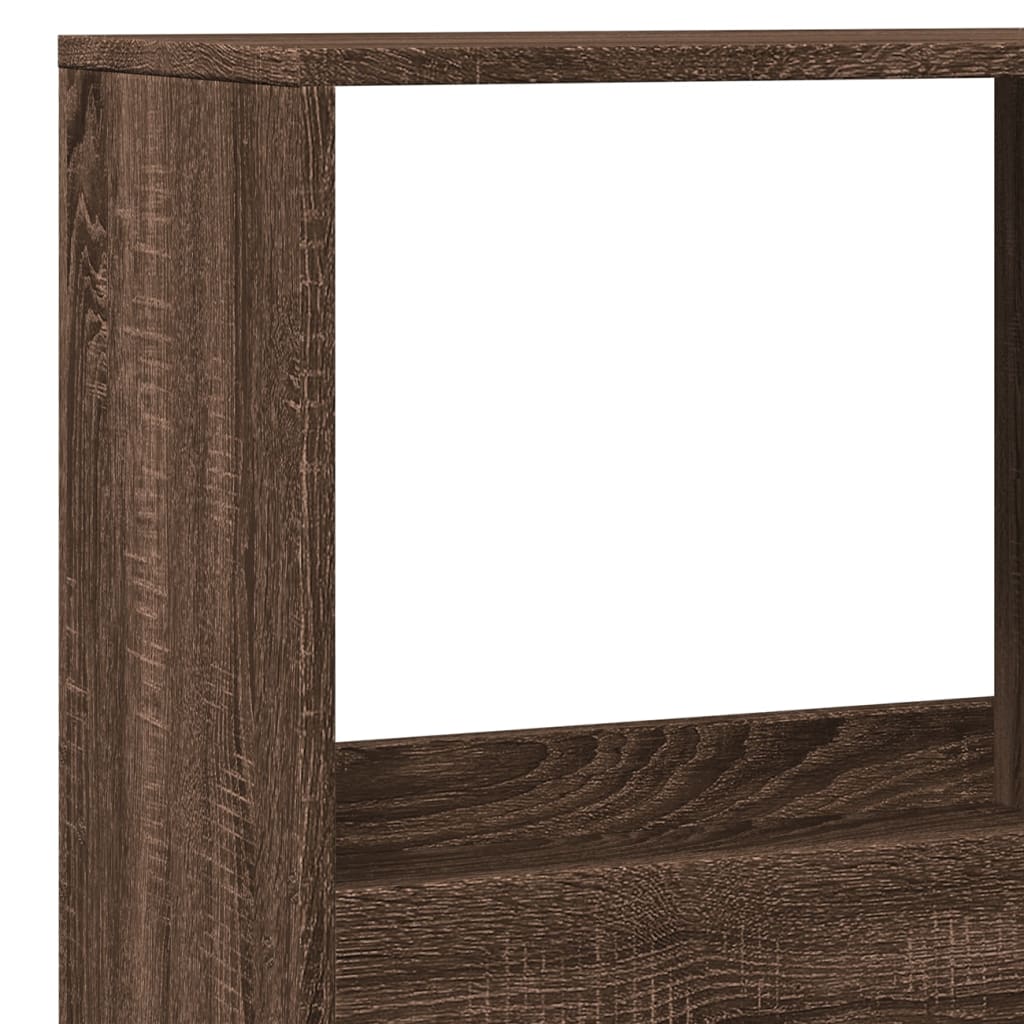 Romdeler brun eik 100x33x175 cm konstruert tre