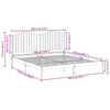 Ekstra lang sengeramme uten madrass 180x210 cm heltre