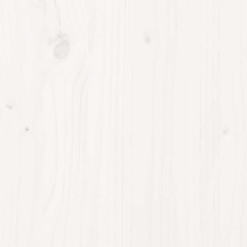 Ekstra lang sengeramme uten madrass hvit 140x220 cm heltre