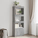 Highboard grå sonoma 63x33x180 cm konstruert tre