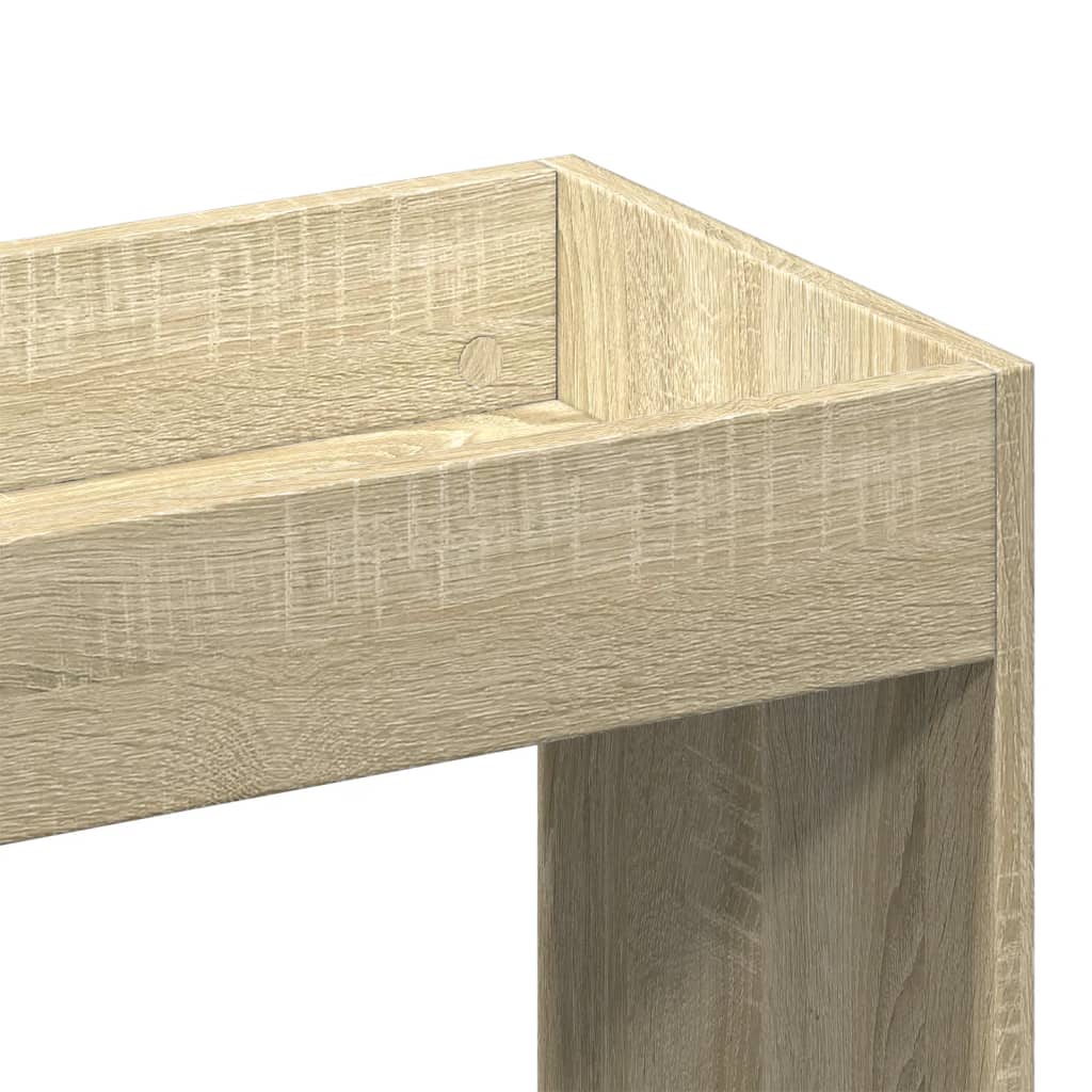 Highboard sonoma eik 92x33x180 cm konstruert tre