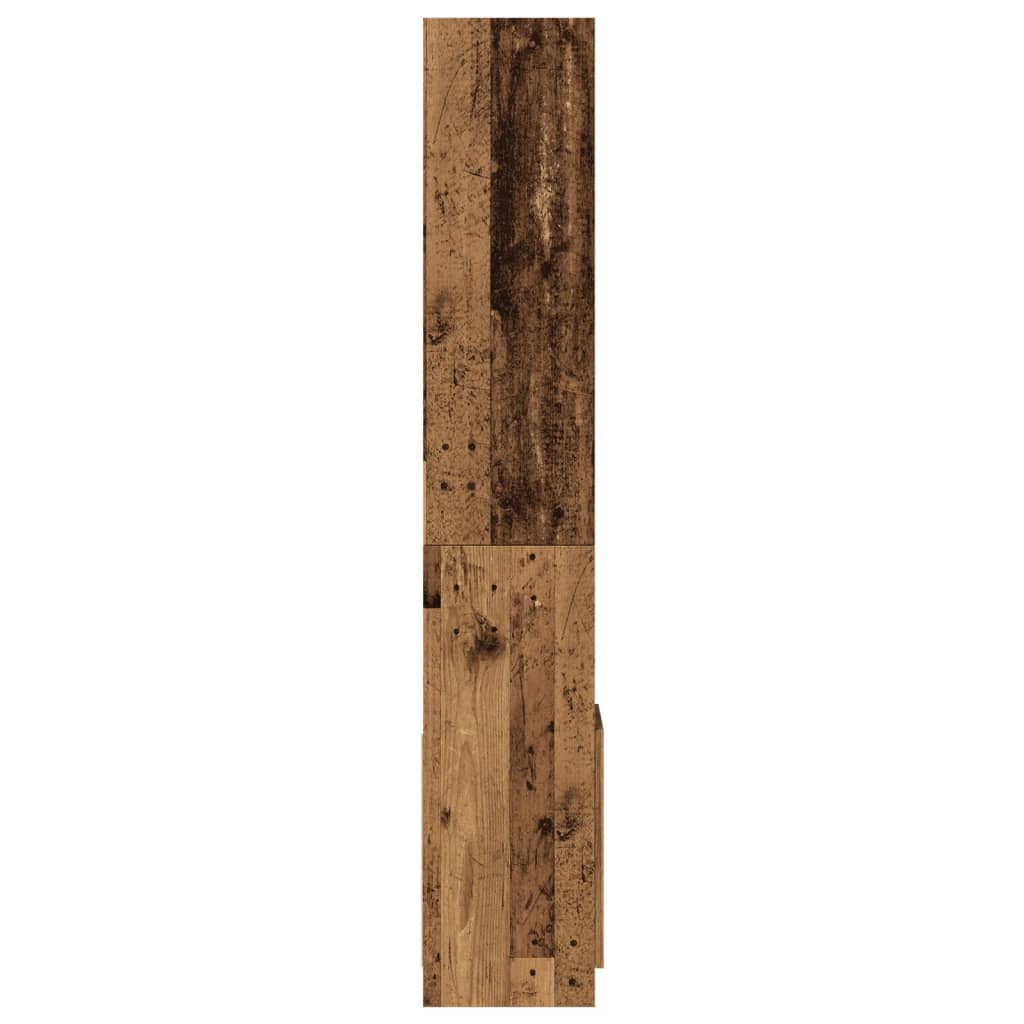 Highboard gammelt tre 92x33x180 cm konstruert tre