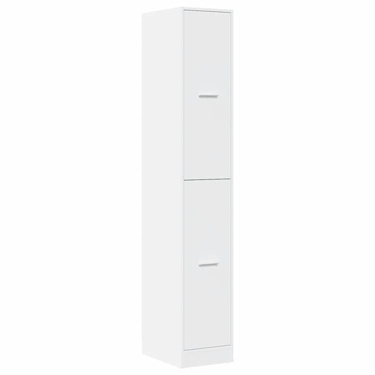 Apotekskap hvit 30x41x174,5 cm konstruert tre
