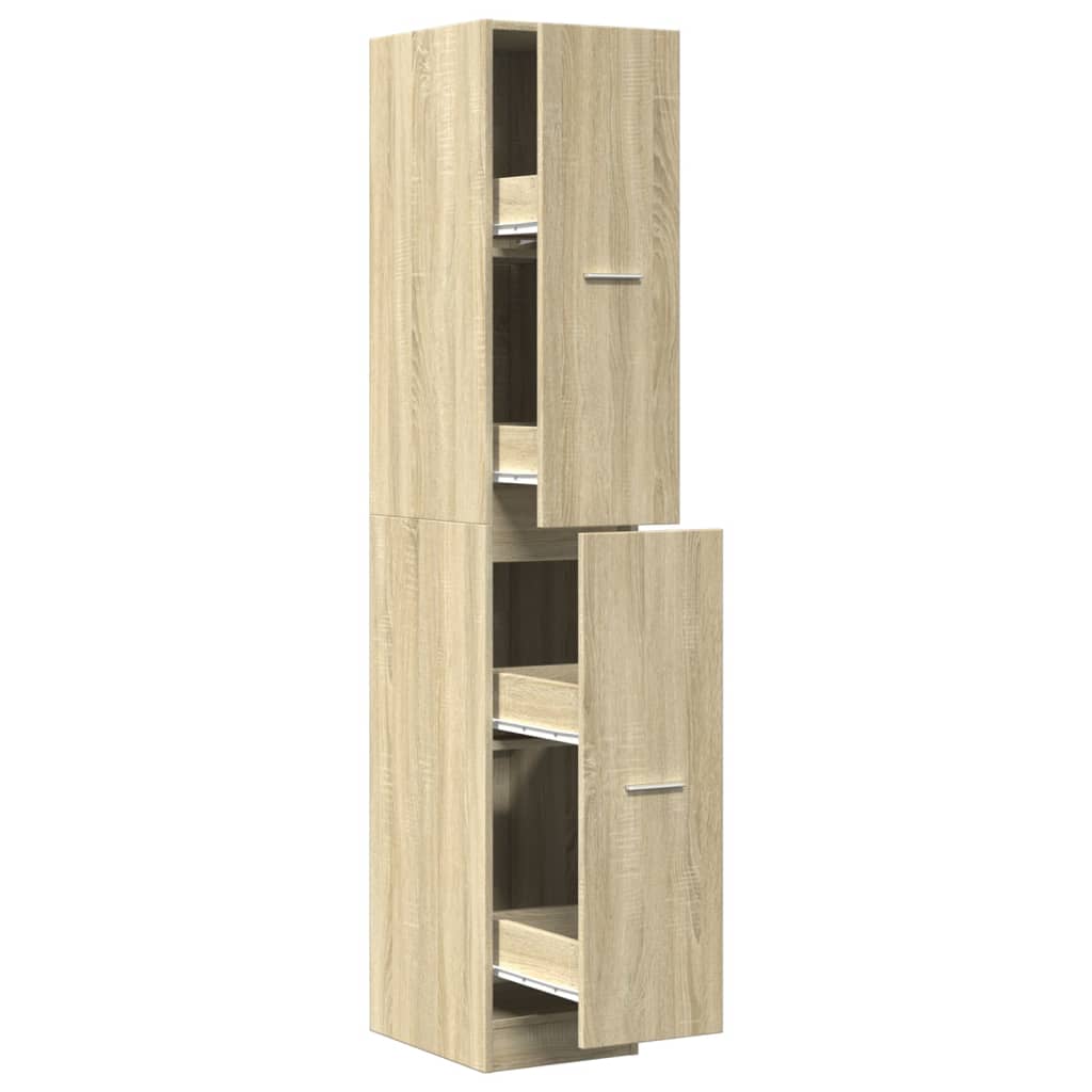 Apotekskap sonoma eik 30x41x174,5 cm konstruert tre