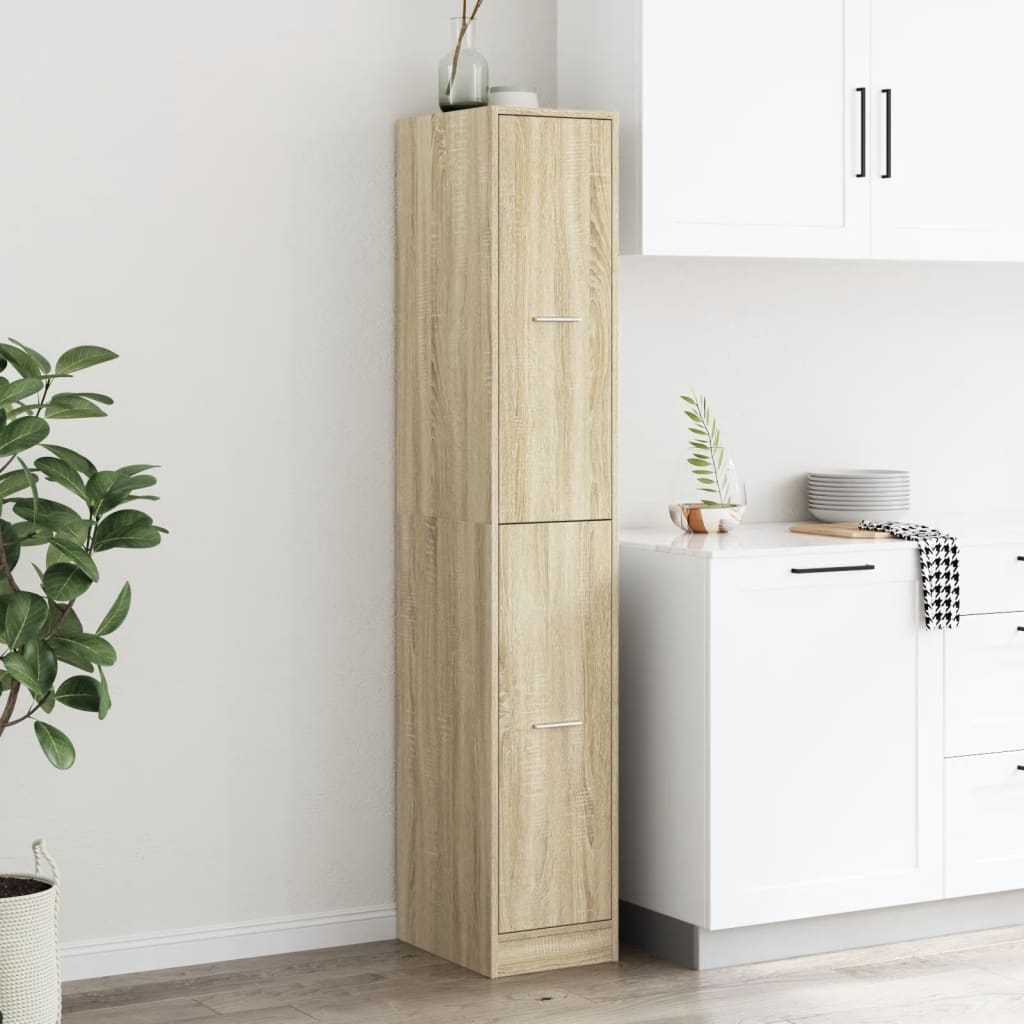 Apotekskap sonoma eik 30x41x174,5 cm konstruert tre