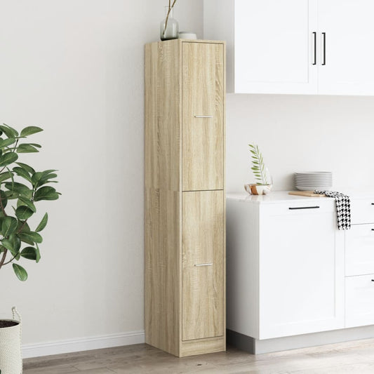 Apotekskap sonoma eik 30x41x174,5 cm konstruert tre