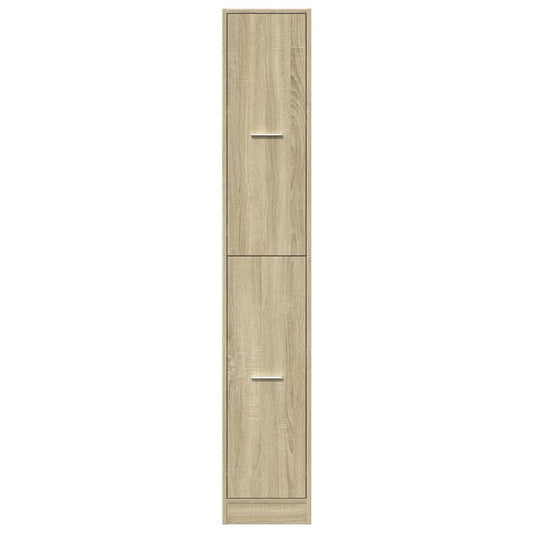 Apotekskap sonoma eik 30x41x174,5 cm konstruert tre