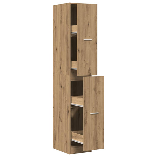 Apotekskap artisan eik 30x41x174,5 cm konstruert tre
