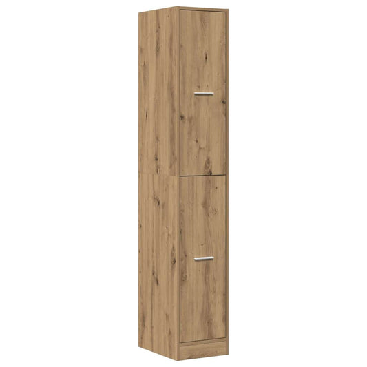 Apotekskap artisan eik 30x41x174,5 cm konstruert tre