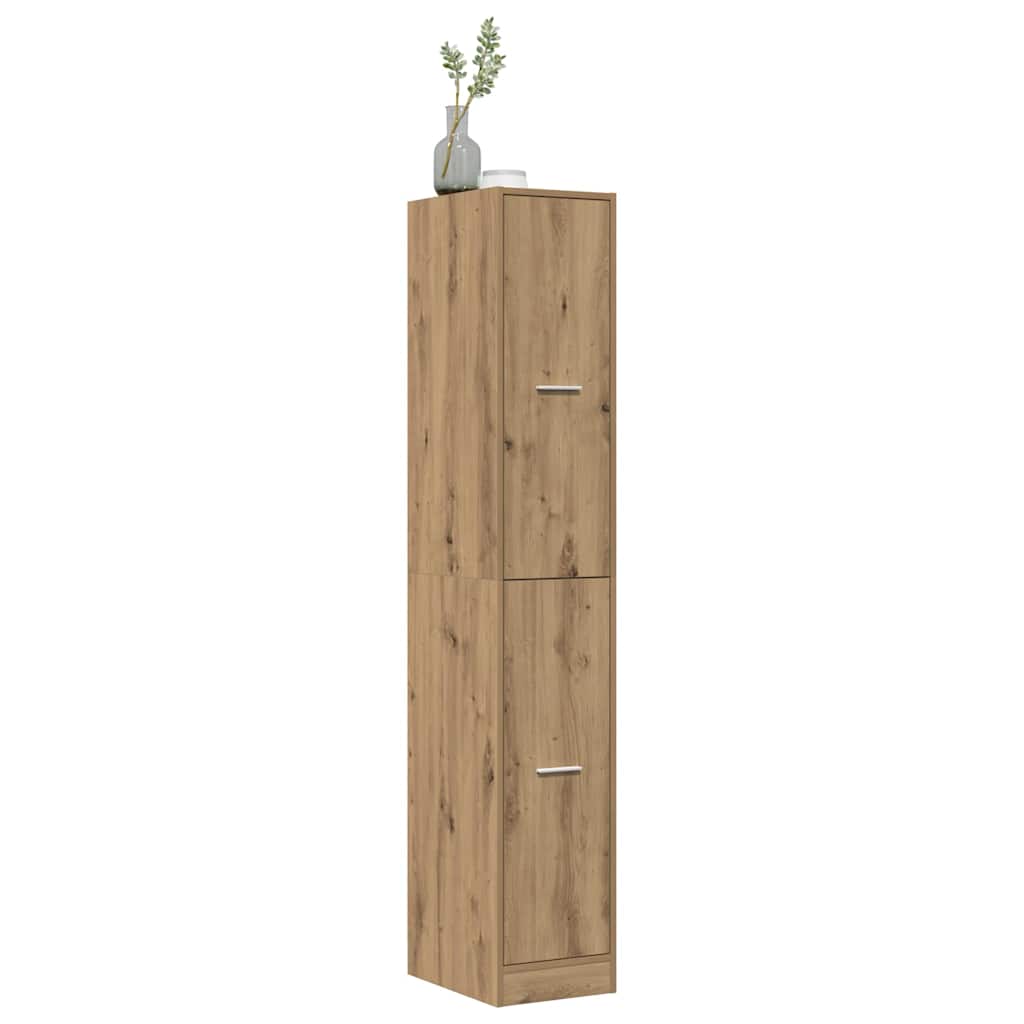 Apotekskap artisan eik 30x41x174,5 cm konstruert tre