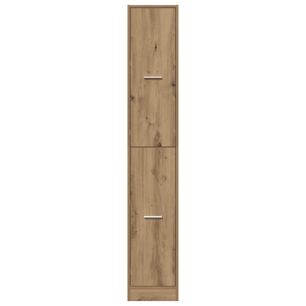Apotekskap artisan eik 30x41x174,5 cm konstruert tre