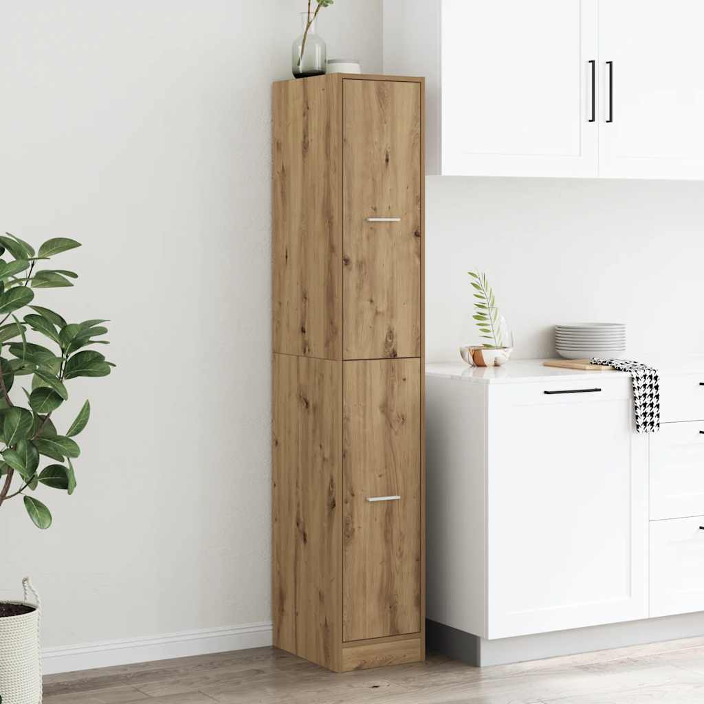 Apotekskap artisan eik 30x41x174,5 cm konstruert tre