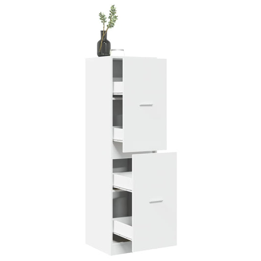 Apotekskap hvit 40x41x144,5 cm konstruert tre