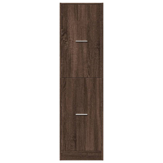 Apotekskap brun eik 40x41x144,5 cm konstruert tre