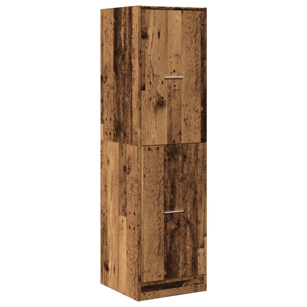 Apotekskap gammelt tre 40x41x144,5 cm konstruert tre