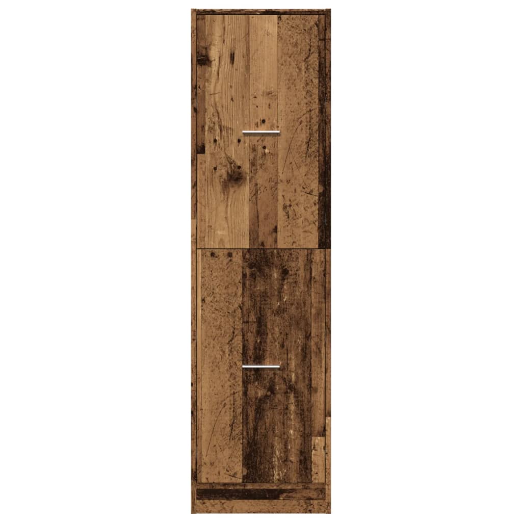 Apotekskap gammelt tre 40x41x144,5 cm konstruert tre