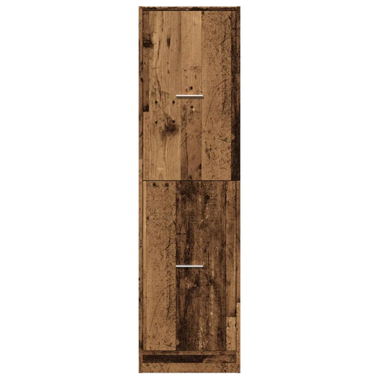 Apotekskap gammelt tre 40x41x144,5 cm konstruert tre
