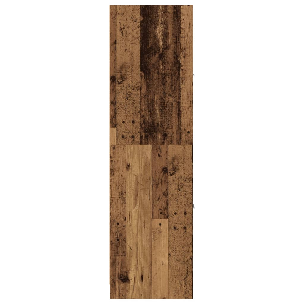 Apotekskap gammelt tre 40x41x144,5 cm konstruert tre