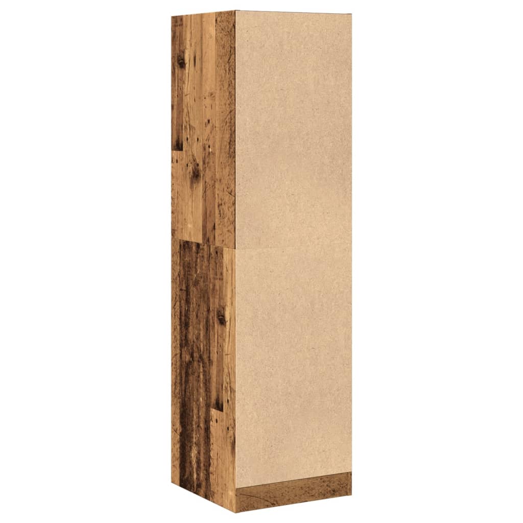 Apotekskap gammelt tre 40x41x144,5 cm konstruert tre