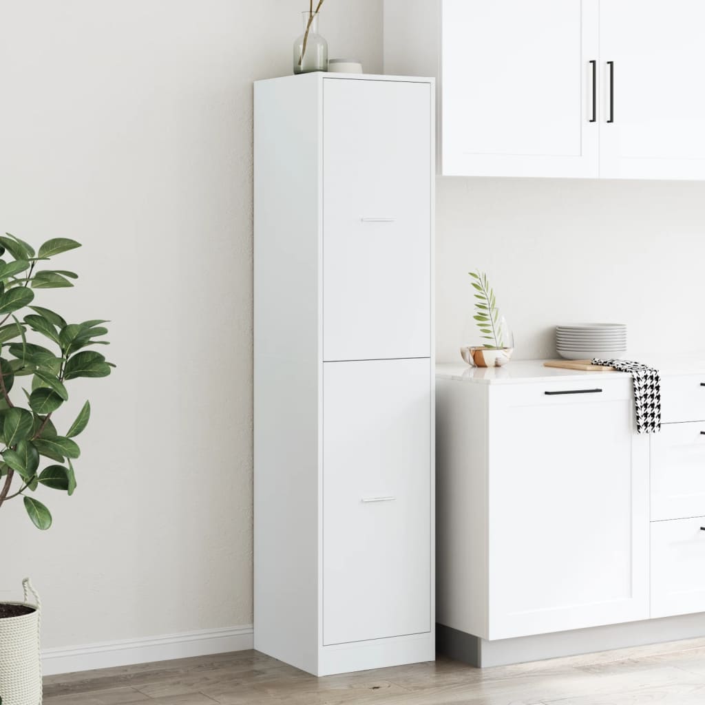 Apotekskap hvit 40x41x174,5 cm konstruert tre