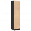Apotekskap svart 40x41x174,5 cm konstruert tre