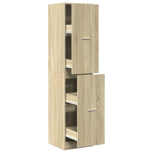 Apotekskap sonoma eik 40x41x174,5 cm konstruert tre