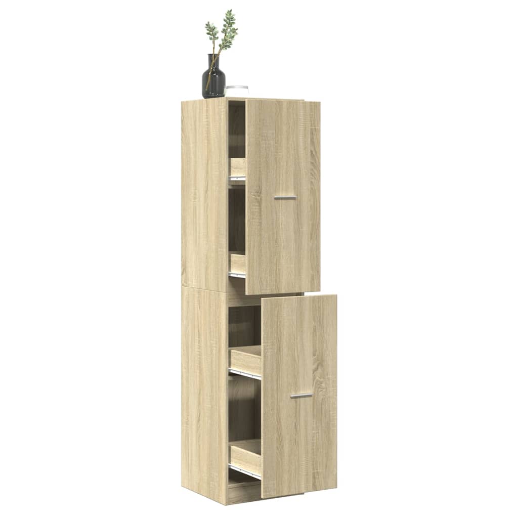 Apotekskap sonoma eik 40x41x174,5 cm konstruert tre
