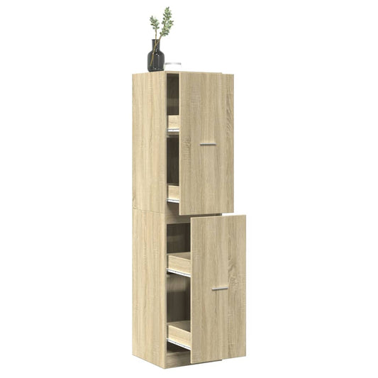 Apotekskap sonoma eik 40x41x174,5 cm konstruert tre