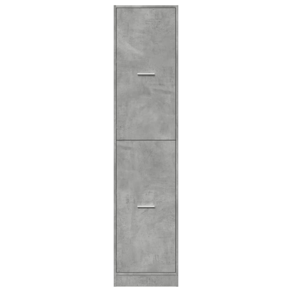 Apotekskap betonggrå 40x41x174,5 cm konstruert tre