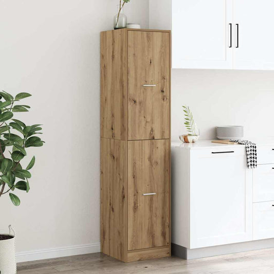 Apotekskap artisan eik 40x41x174,5 cm konstruert tre