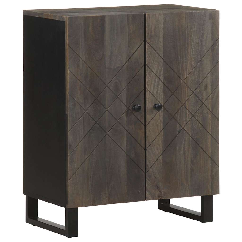 Skjenker 3 deler svart 60x33x75 cm heltre mango