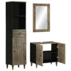 Baderomsskapsett 3 deler heltre mango