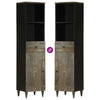 Baderomsskapsett 3 deler heltre mango