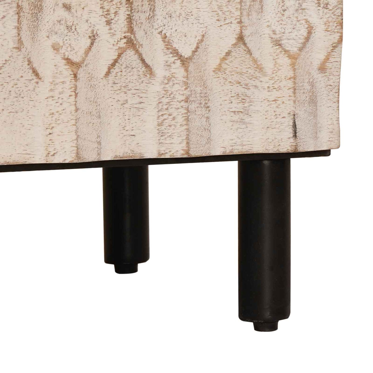 Serviesskap 3 pcs Hvit Vask Finish 180 x 33 x 75 cm