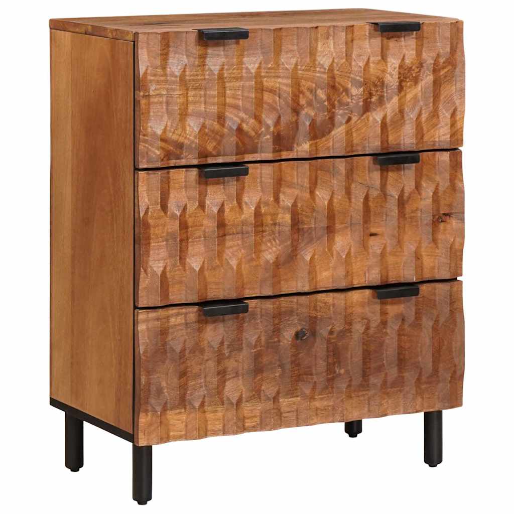 Serviesskap 2 pcs Acacia Brun Finish 60 x 33 x 75 cm