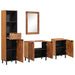 Badeværelses Sett 4 pcs Akacia Brun Finish Massiv mango tre