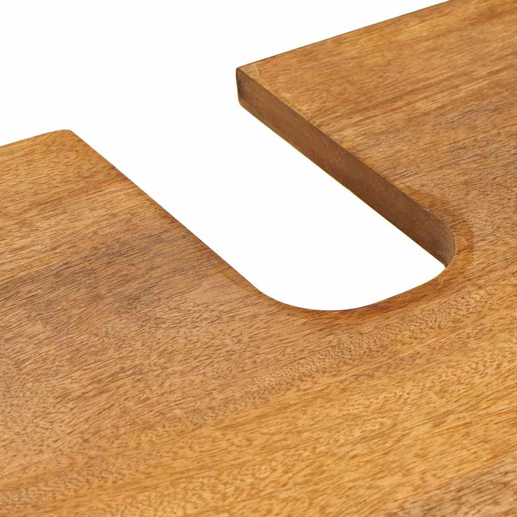 Baderomsinnredningssett 2 pcs Brun 62 x 33 x 58 cm heltre mango