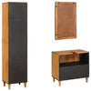 Baderomsinnredningssett med skuff 3 pcs Brun 38 x 33 x 160 cm