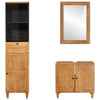 Baderomsinnredningssett med skuff 3 pcs Brun 38 x 33 x 160 cm