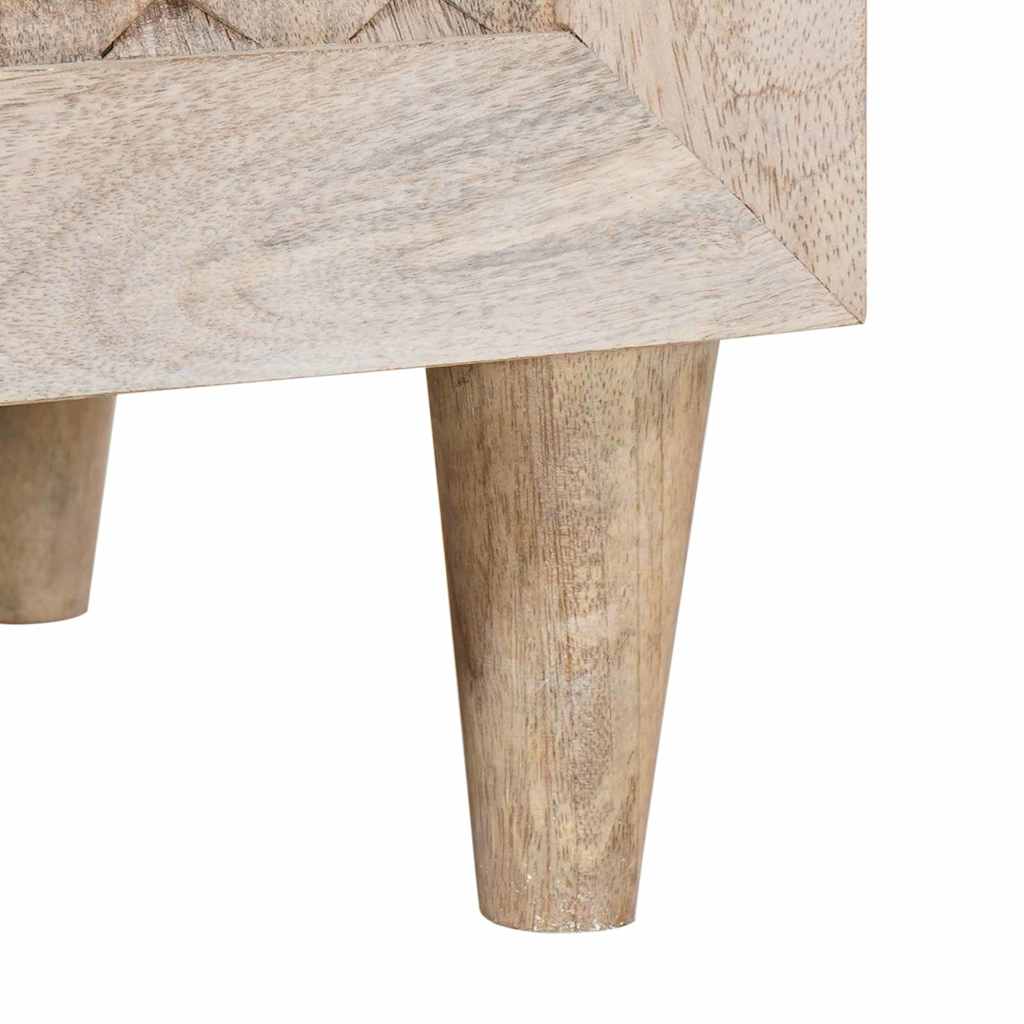 Serviesskap 3 pcs Hvit 180 x 33,5 x 75 cm heltre mango
